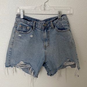 denim shorts